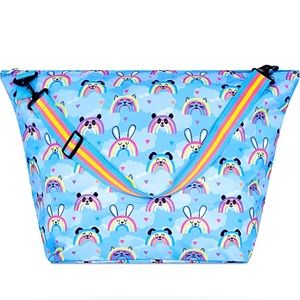 One Left! iScream Tween/Kids Rainbow Friends Weekender Tote, Large, 23.5”x16”x9”